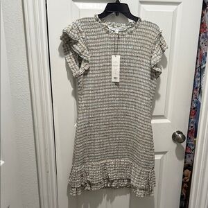 Veronica Beard Ruffled Plaid Dress